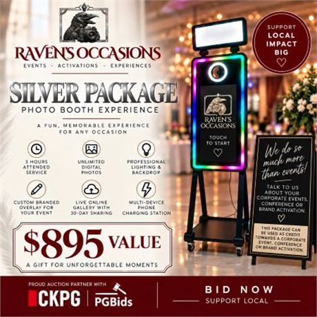 Silver Package Photo Booth Experience from Raven's Occasions on PGBids